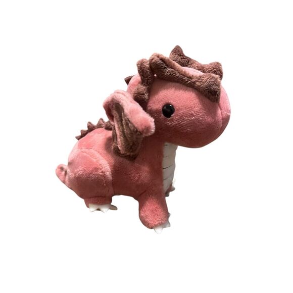 Bellzi Pink Mini Draggi the Dragon Plush Stuffed Animal Toy - Picture 3 of 14